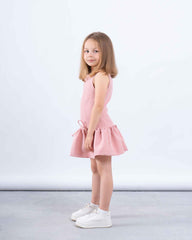 Bow Detail Drop-Waist Dress