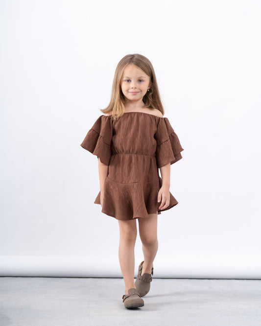Off-Shoulder Ruffle Dress