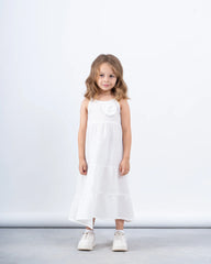 Tiered Maxi Dress With Flower Detail - Venti