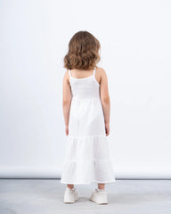 Tiered Maxi Dress With Flower Detail - Venti