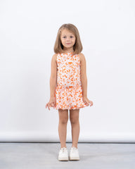 Floral Drop Waist Puffball Dress - Venti