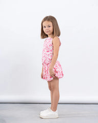 Floral Drop Waist Puffball Dress - Venti