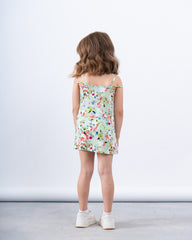 Printed button up dress