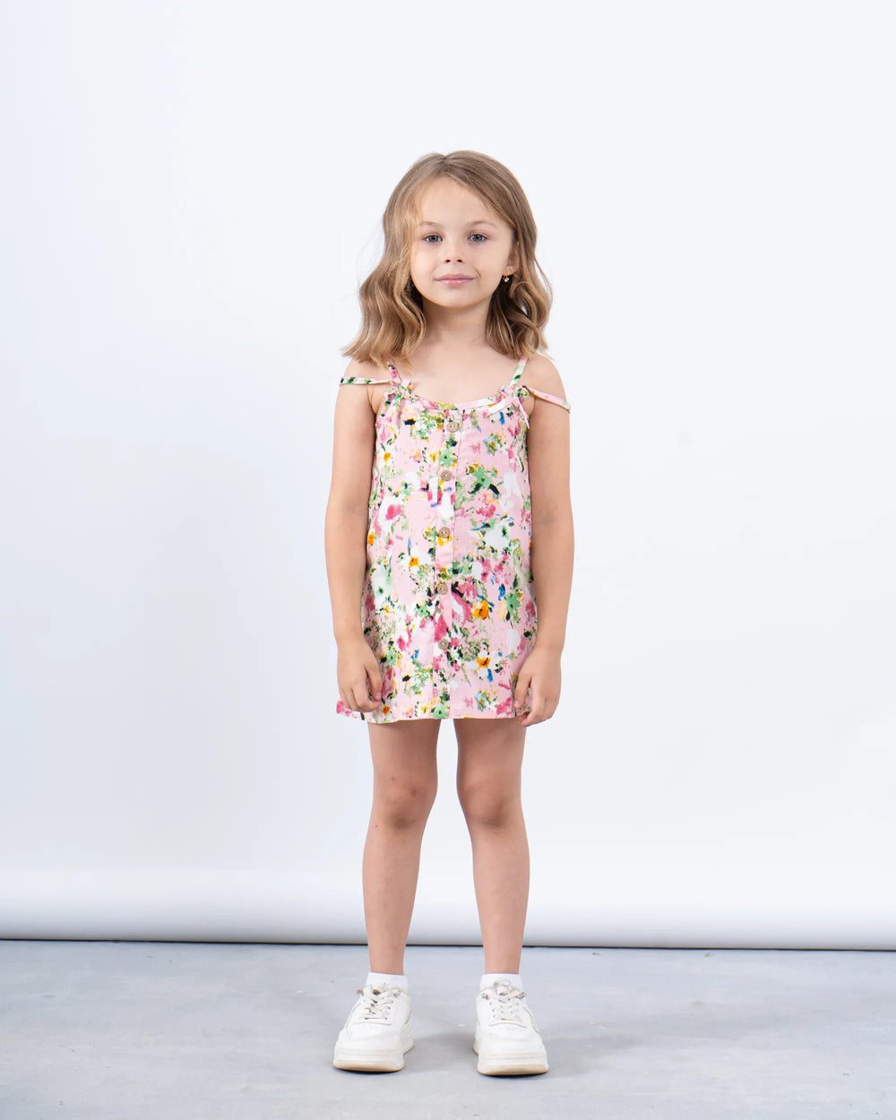 Printed button up dress - Venti