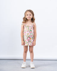 Printed button up dress