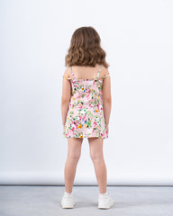 Printed button up dress