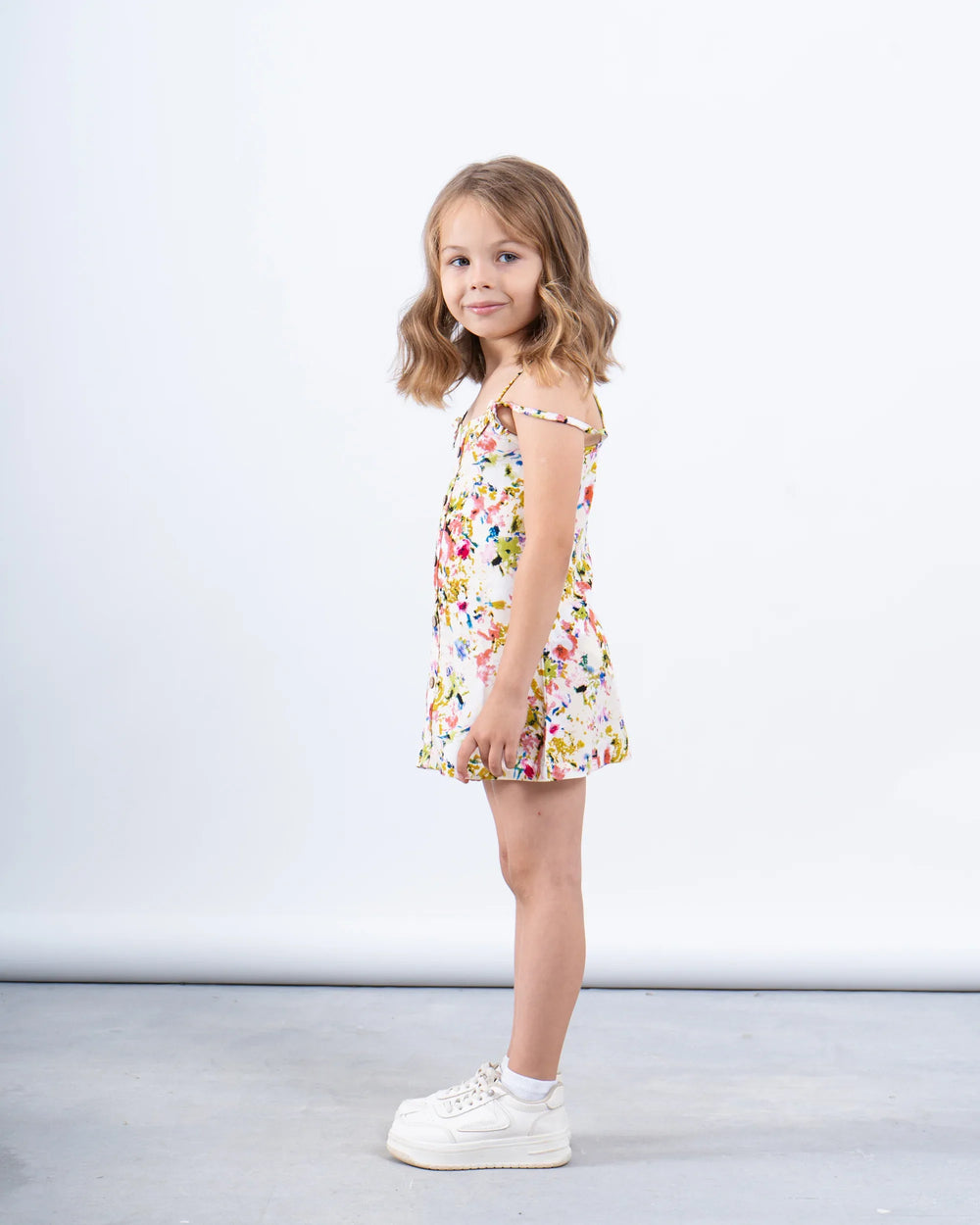 Printed button up dress - Venti