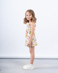 Printed button up dress