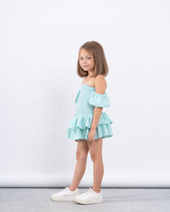 Smocked Off-Shoulder Dress