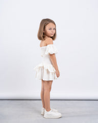 Smocked Off-Shoulder Dress