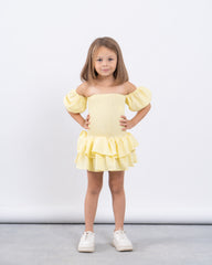 Smocked Off-Shoulder Dress