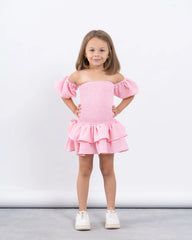 Smocked Off-Shoulder Dress - Venti