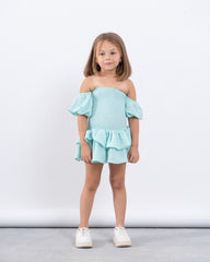 Smocked Off-Shoulder Dress