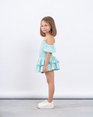 Smocked Off-Shoulder Dress