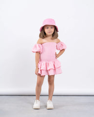 Smocked Off-Shoulder Dress - Venti