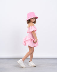 Smocked Off-Shoulder Dress