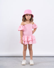 Smocked Off-Shoulder Dress