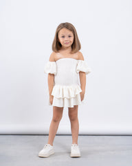 Smocked Off-Shoulder Dress