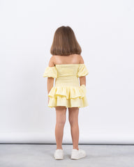 Smocked Off-Shoulder Dress