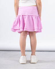 Sparkling Ruffle Skirt With Side Bows