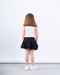 Puff Ball Mini Skirt