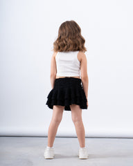 Textured Ruffled Skirt