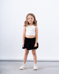 Textured Ruffled Skirt