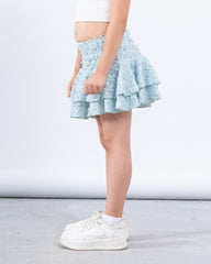 Textured Ruffled Skirt