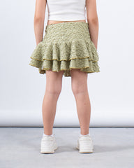 Textured Ruffled Skirt
