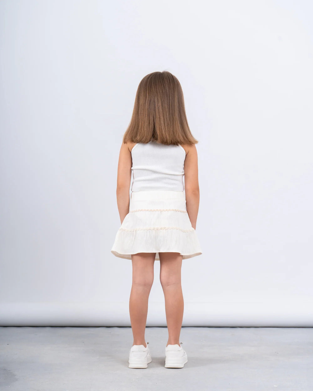 Embroidered Wave Mini Skirt - Venti