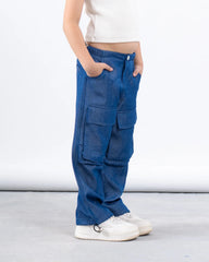 Soft Denim Utility Cargo Pants - Venti