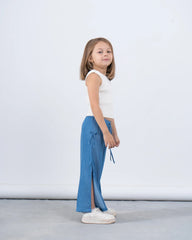 Side Bow Tie Pants With Slit - Venti