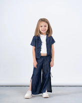 Side Bow Tie Pants With Slit - Venti