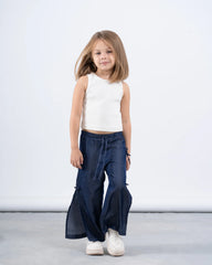 Side Bow Tie Pants With Slit - Venti