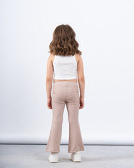 Textured Flared Pants