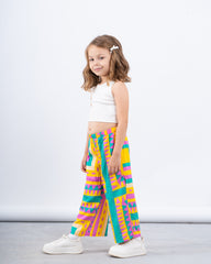 Printed Wide-Leg Pants