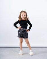 Ribbed Long Sleeve Cross-Back Top - Venti