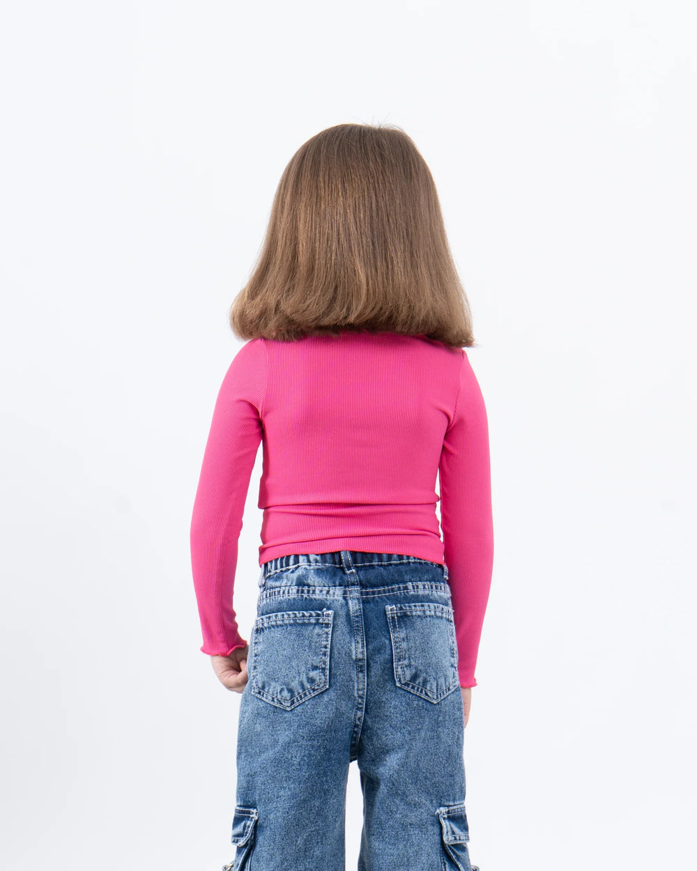 Long Sleeve Top With Decorative Stitch Detail - Venti