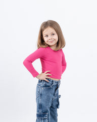 Ribbed Long-Sleeve Top