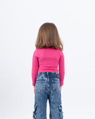 Ribbed Long-Sleeve Top