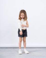 One-Shoulder Bow Sleeve Top