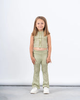 Textured Sheer Flared Pants - Venti