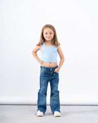 Ribbed Halter Neck Tank Top