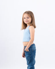 Ribbed Halter Neck Tank Top