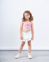Kids Pop-Out Flower Halter Top