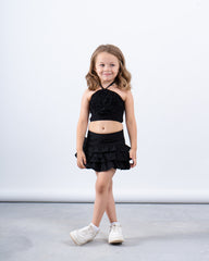 Kids Pop-Out Flower Halter Top