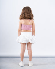 Kids Pop-Out Flower Halter Top