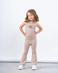 Textured Halter Crop Top With Rose Detail - Venti