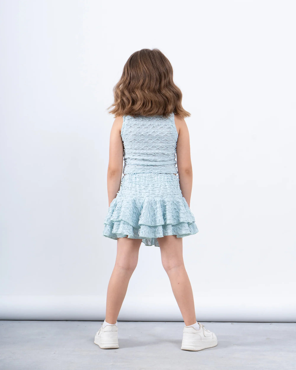 Textured Sleeveless Crop Top - Venti