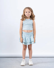 Textured Sleeveless Crop Top - Venti